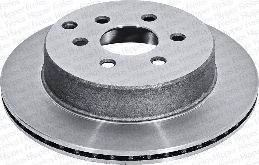 Disco de Freio Ventilado sem Cubo - Hipper Freios - HF 618A - Par