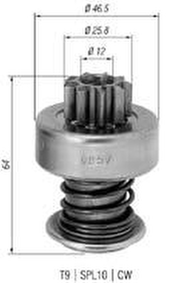 Impulsor de Partida do Motor de Arranque - Zen - 0857 - Unitário