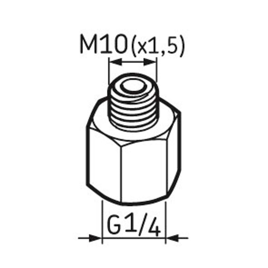 Pino graxeiro G1/4 – M10 - SKF - LAPN 10 - Unitário