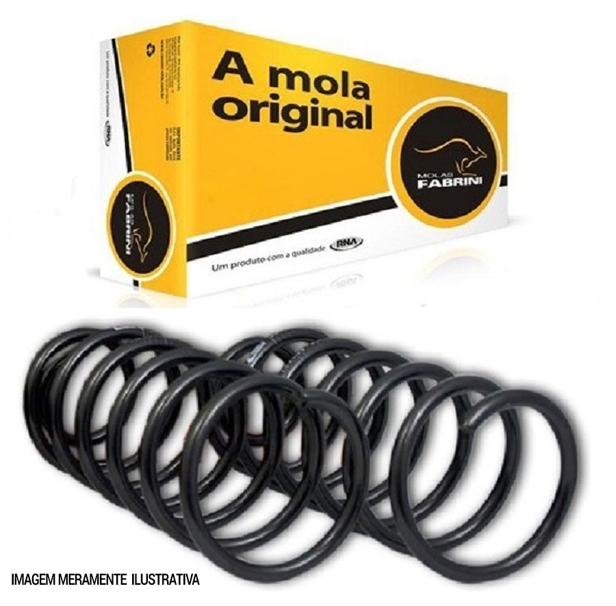Mola de Suspensão Traseira Helicoidal Para GNV - Fabrini - I-VW0446-M - Kit