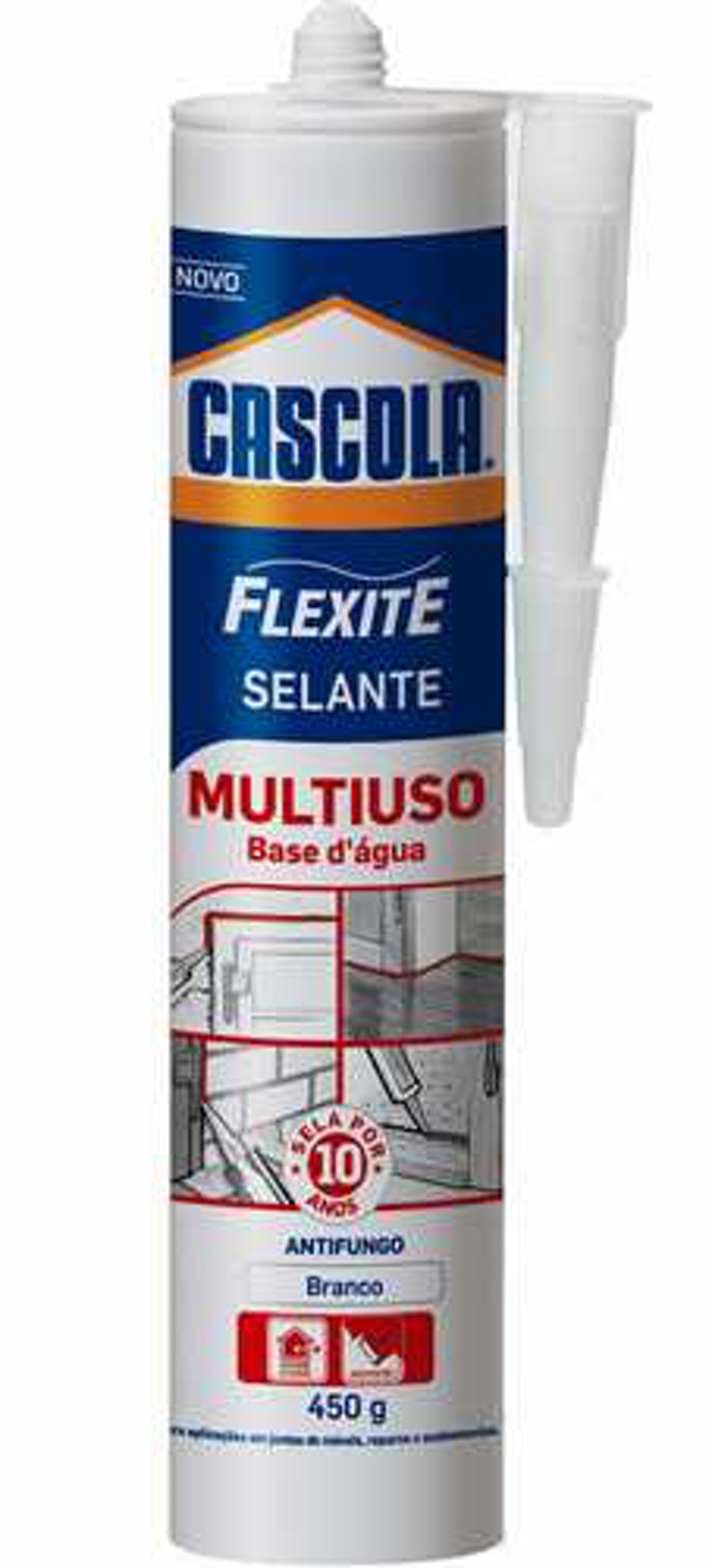 Borracha de Silicone a Base D´água Branco 450g