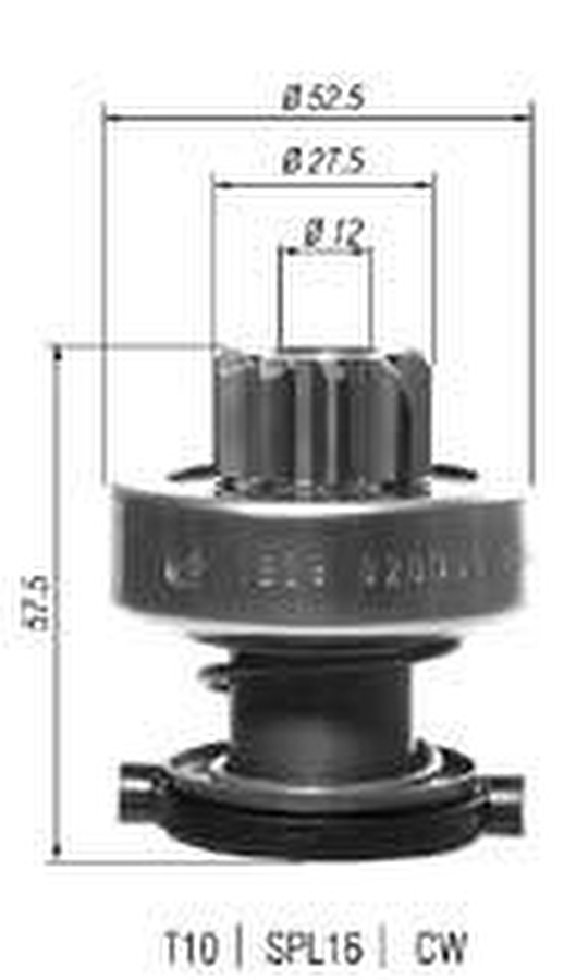 Impulsor de Partida do Motor de Arranque - Zen - 1629 - Unitário