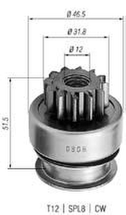 Impulsor de Partida do Motor de Arranque - Zen - 0806 - Unitário