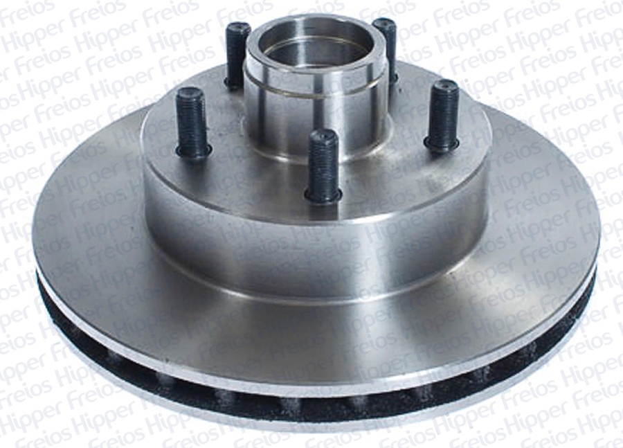 Disco de Freio Ventilado com Cubo - Hipper Freios - HF 16D - Par
