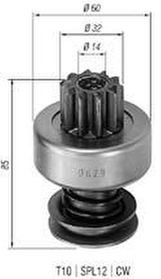 Impulsor de Partida do Motor de Arranque - Zen - 0629 - Unitário