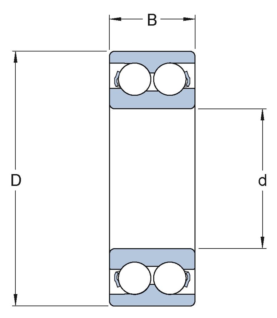 Rolamento de esferas de contato angular  - SKF - 3306 A-2RS1TN9/MT33 - Unitário