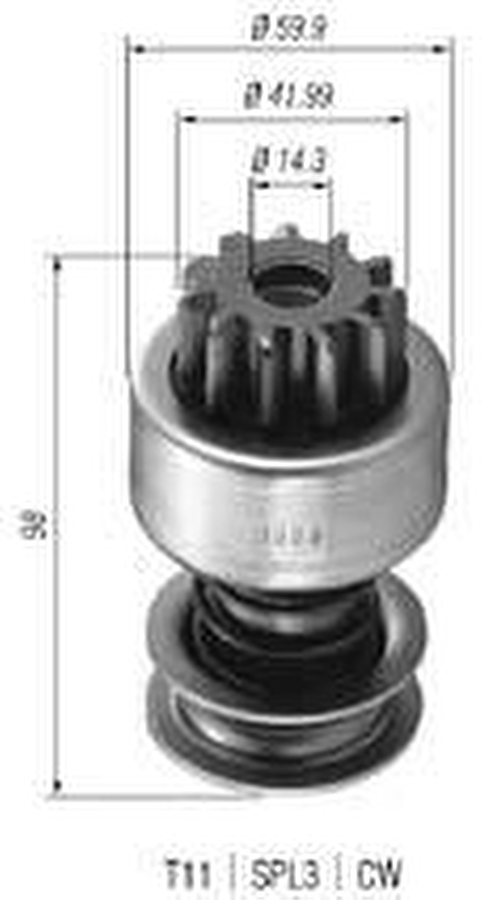Impulsor de Partida do Motor de Arranque - Zen - 0888 - Unitário