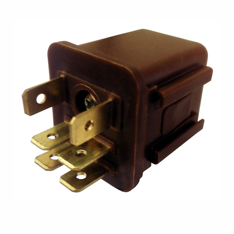 Relé Auxiliar com Resistor Gm / Missam / Subaru / Isuzo - 12V 6 Terminais - DNI - DNI 8103 - Unitário