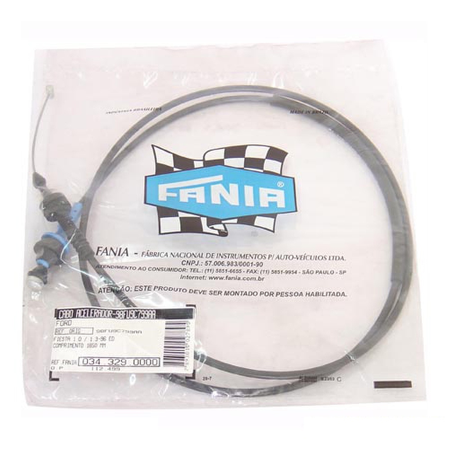 Cabo do Acelerador - Fania - 34-329 - Unitário