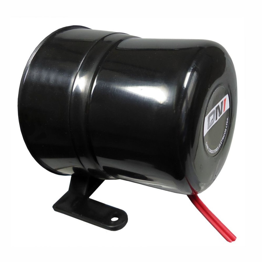 Sirene Piezo eletrônica com 6 Sons de 115Db e 24V - DNI - DNI 4054 - Unitário