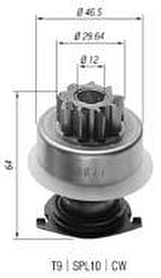 Impulsor de Partida do Motor de Arranque - Zen - 0077 - Unitário