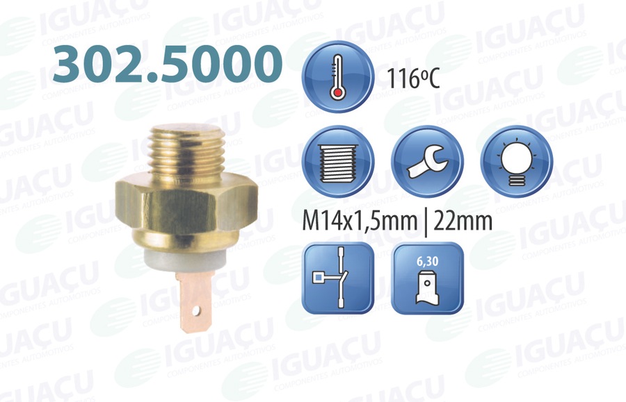 Interruptor Térmico - Iguaçu - 302.5000-116 - Unitário