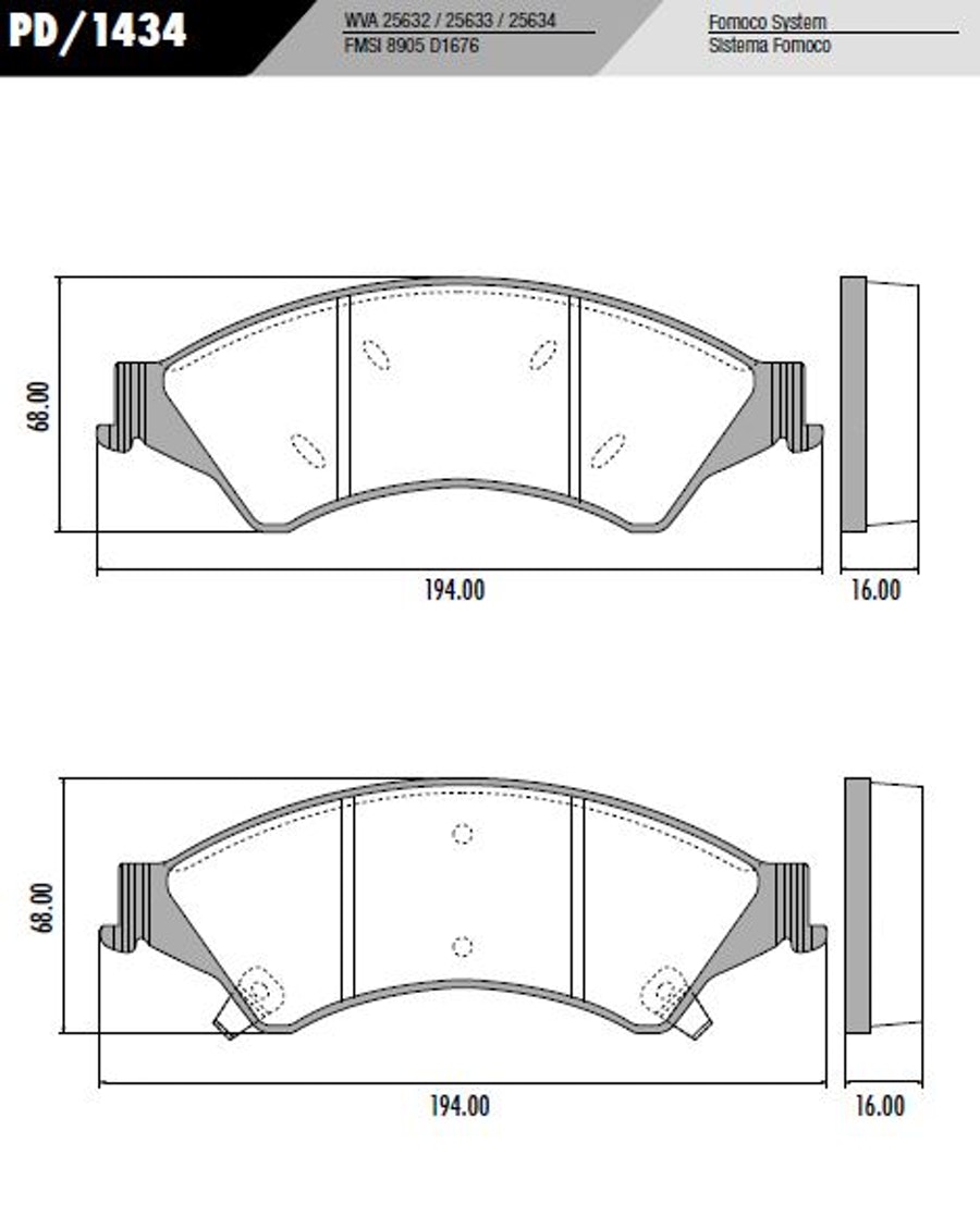 Pastilha de Freio - Fras-le - PD/1434 - Jogo