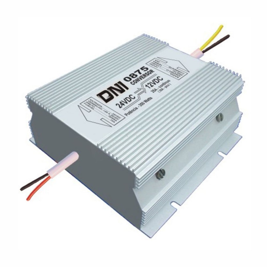 Conversor de Tensão 24V para 12V 350W 30A Pico Uso Geral - DNI - DNI 0875 - Unitário