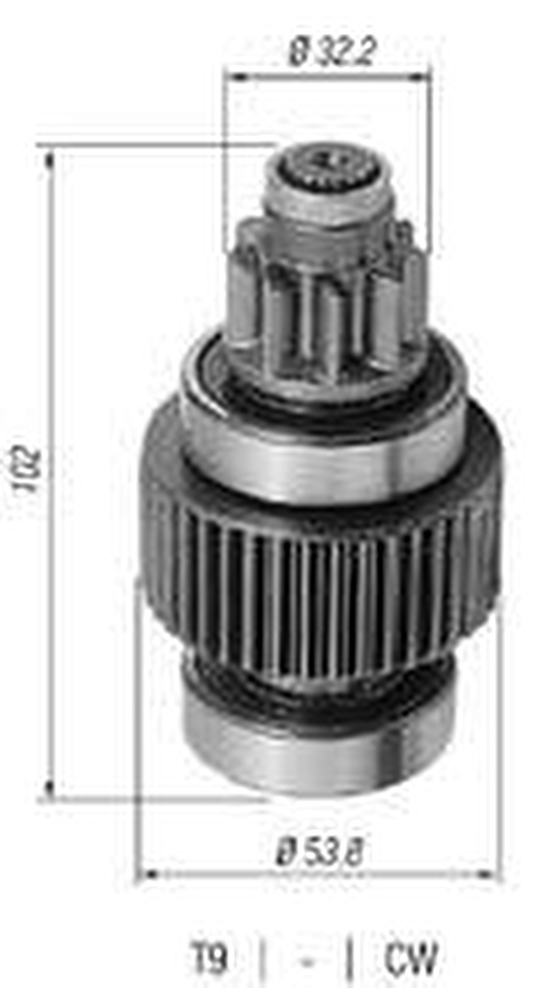 Impulsor de Partida do Motor de Arranque - Zen - 0946 - Unitário