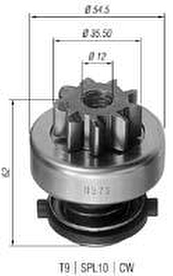 Impulsor de Partida do Motor de Arranque - Zen - 0875 - Unitário