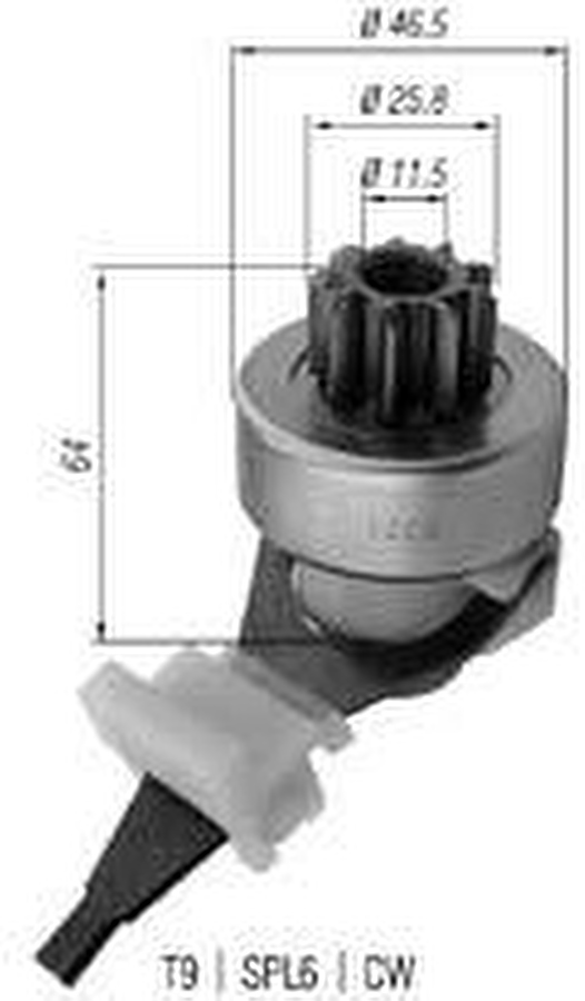 Impulsor de Partida do Motor de Arranque - Zen - 1206 - Unitário