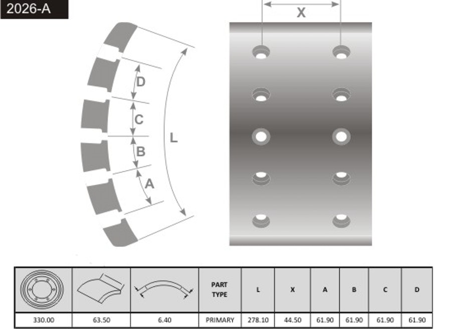 Lona de Freio - Fras-le - 2042-A - Par