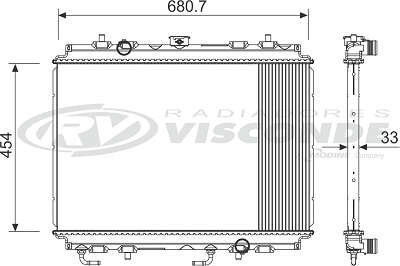 Radiador de Água - Visconde - 12629 - Unitário