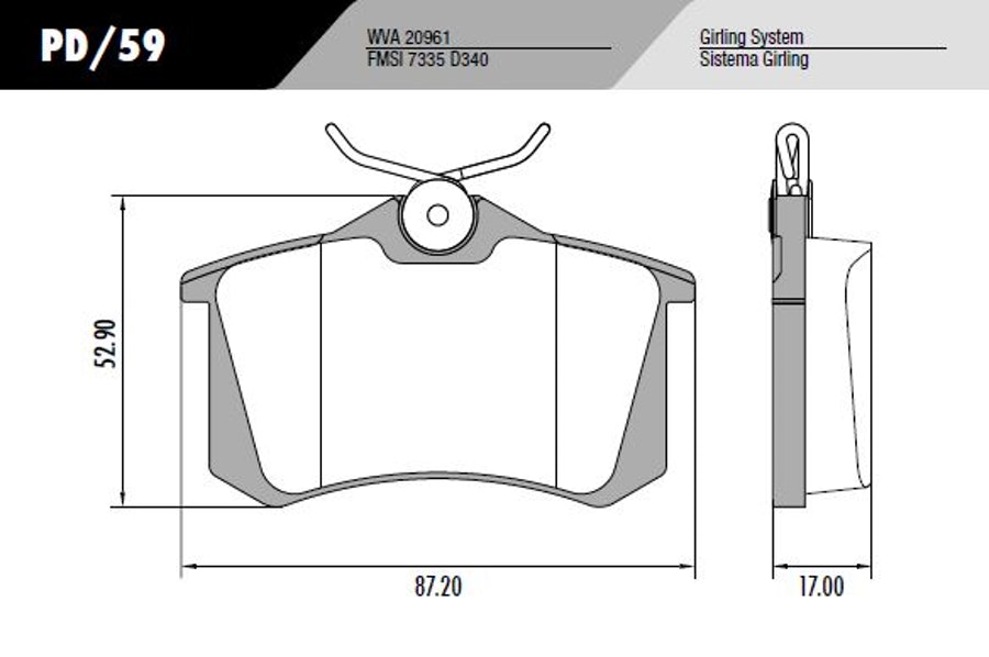 Pastilha de Freio - Fras-le - PD/59 - Jogo