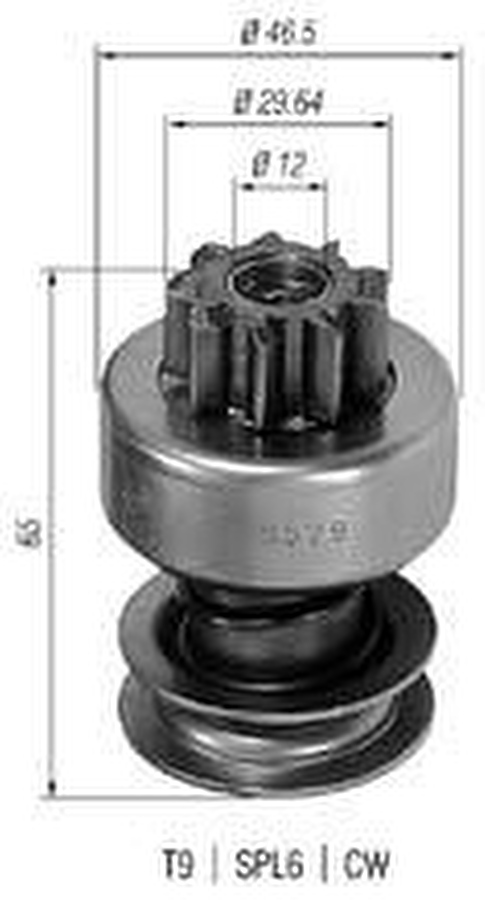 Impulsor de Partida do Motor de Arranque - Zen - 0529 - Unitário