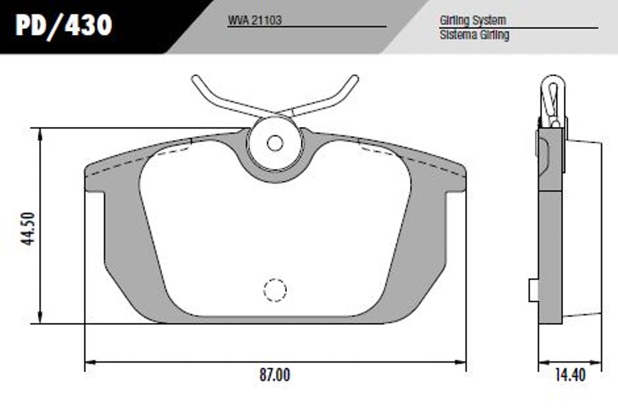 Pastilha de Freio - Fras-le - PD/430 - Jogo
