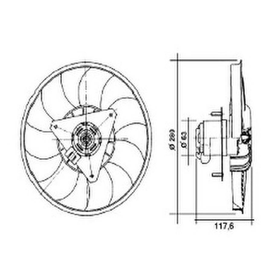 Eletroventilador - Valeo - 4EV010A - Unitário