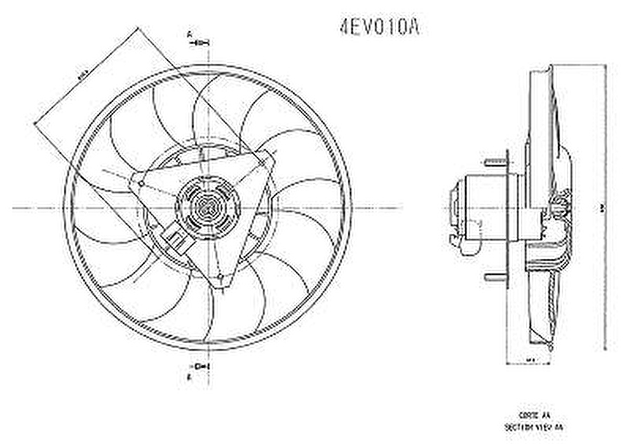 Eletroventilador - Valeo - 4EV010A - Unitário