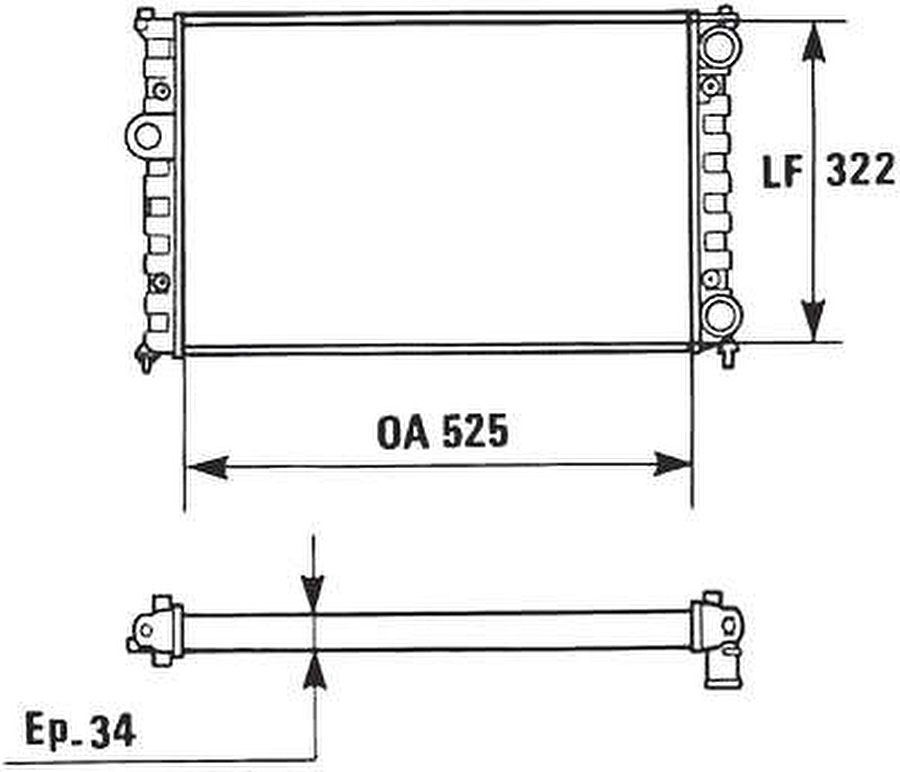 Radiador de Resfriamento - Valeo - 730948R - Unitário