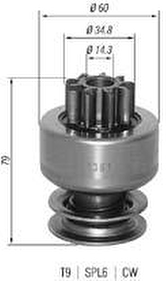 Impulsor de Partida do Motor de Arranque - Zen - 1361 - Unitário