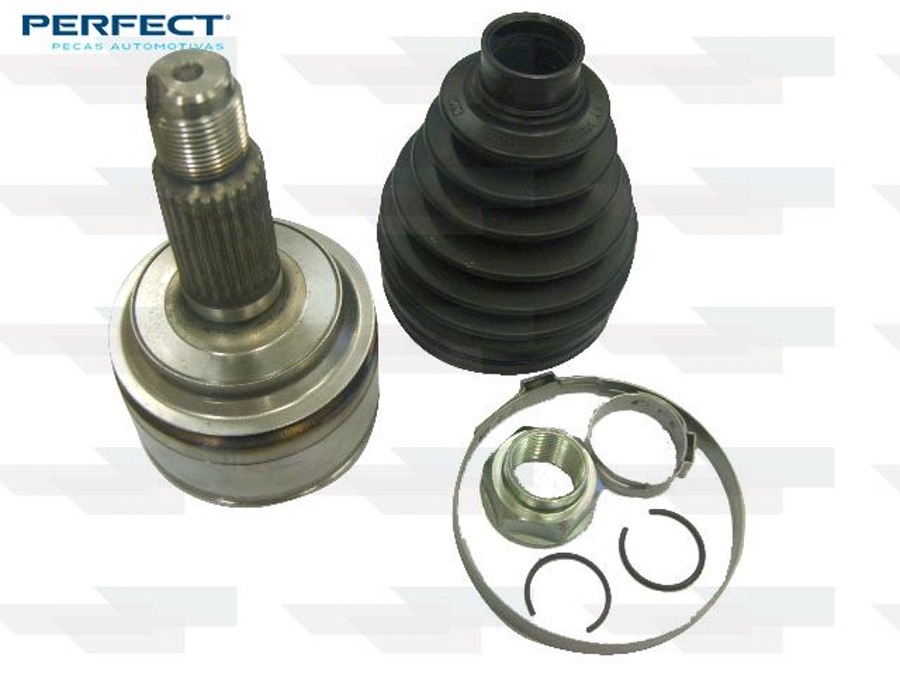 Kit de Junta Homocinética Dianteira Automotiva Completa com Tulipas e Trizetas - Perfect - KJH0304 - Unitário
