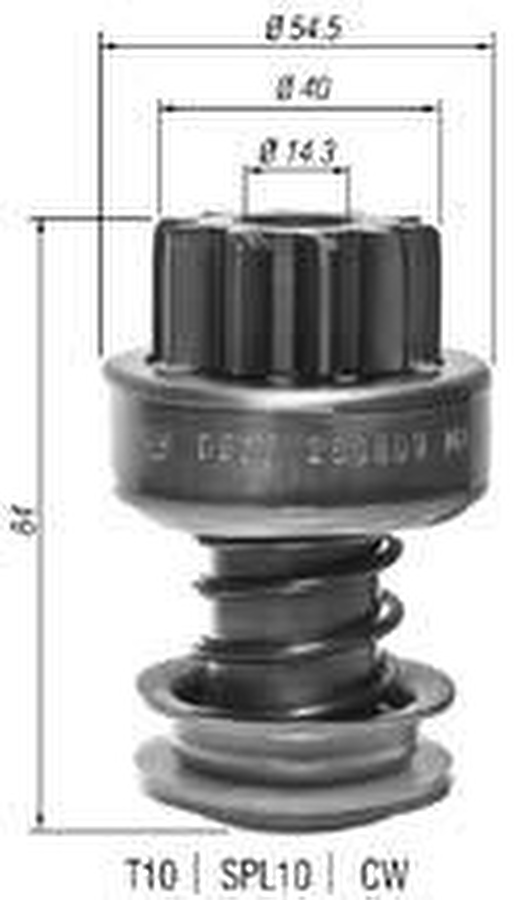 Impulsor de Partida do Motor de Arranque - Zen - 0668 - Unitário