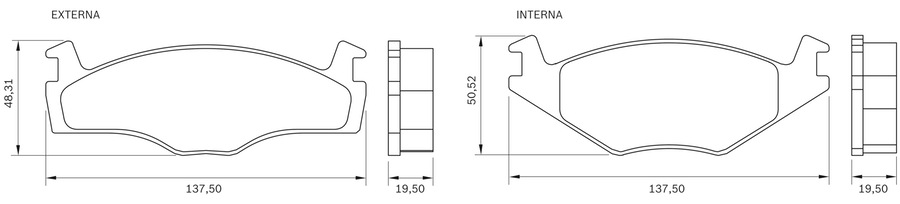 Pastilha de Freio - BB 328 - Bosch - 0986BB0045 - Jogo