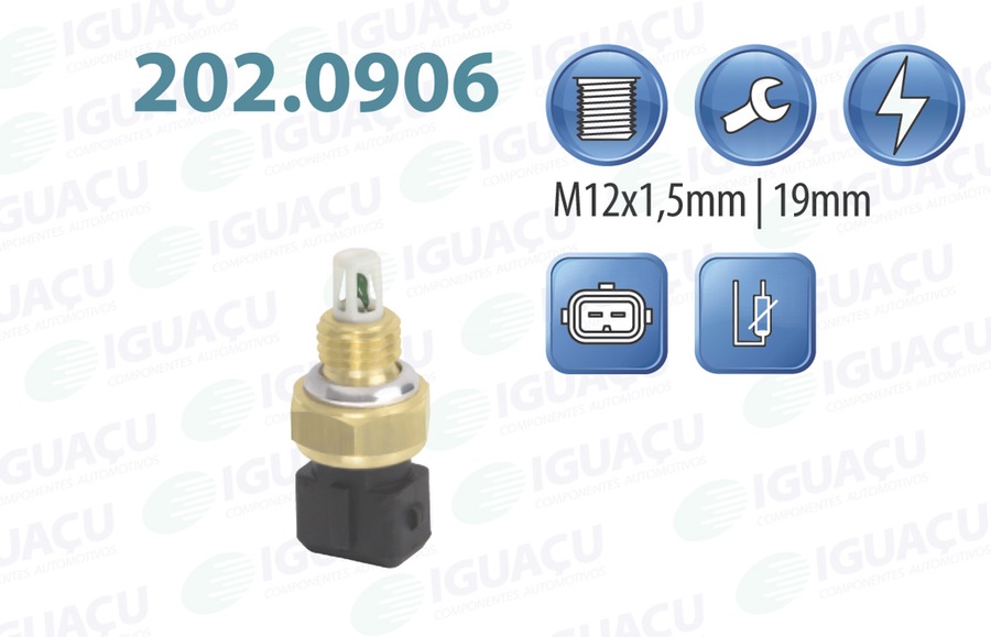 Sensor De Temperatura do Ar - Iguaçu - 202.0906 - Unitário
