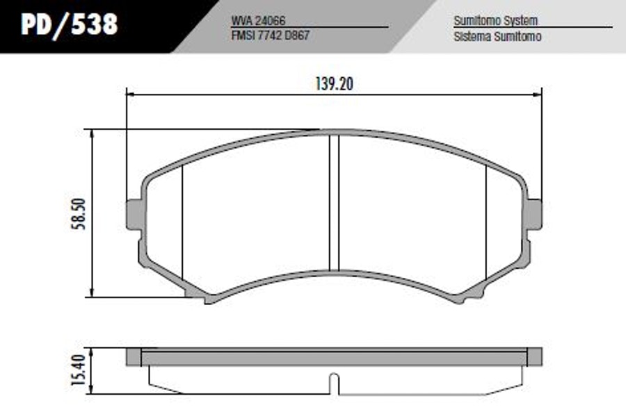 Pastilha de Freio - Fras-le - PD/538 - Jogo