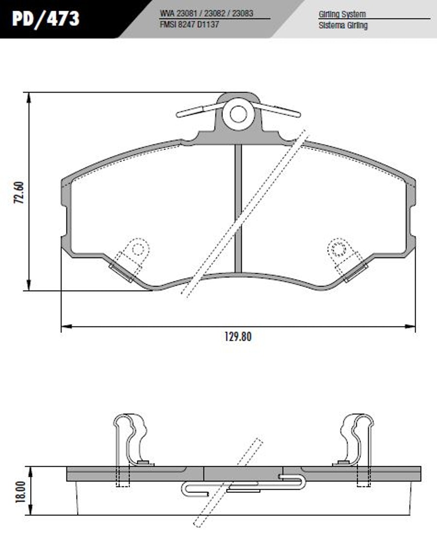 Pastilha de Freio - Fras-le - PD/473 - Jogo
