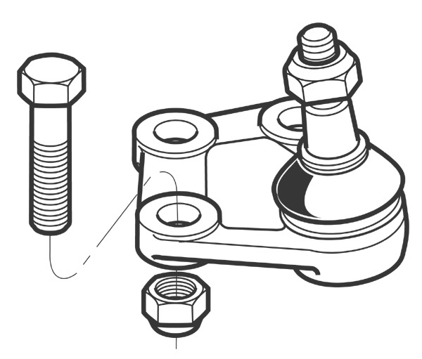 Pivô de Suspensão Dianteiro Direito Linha Leve Automotivo - Nakata - N 1065 - Unitário