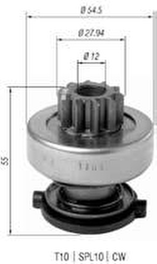 Impulsor de Partida do Motor de Arranque - Zen - 1109 - Unitário