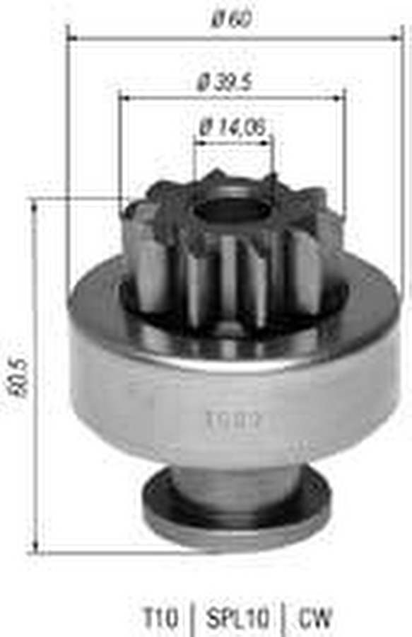Impulsor de Partida do Motor de Arranque - Zen - 1602 - Unitário