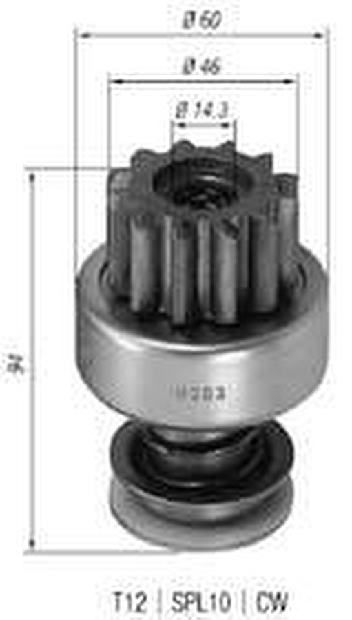Impulsor de Partida do Motor de Arranque - Zen - 0303 - Unitário