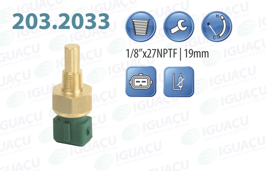 Sensor para o Marcador de Temperatura do Painel - Iguaçu - 203.2033 - Unitário