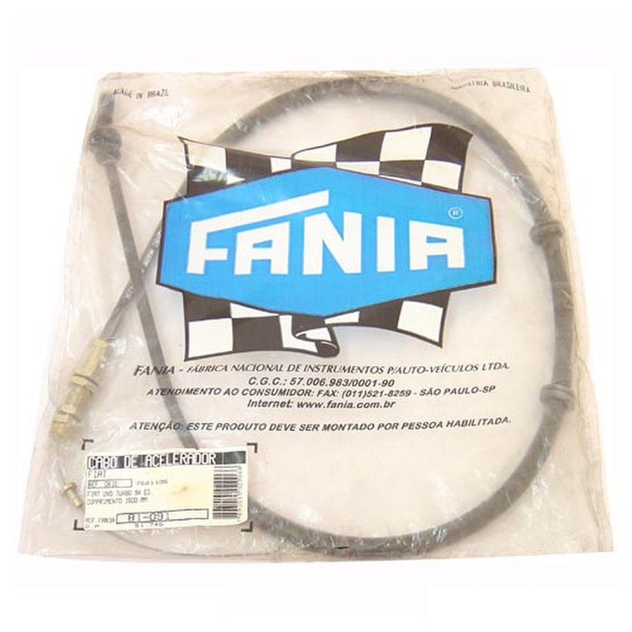 Cabo do Acelerador - Fania - 81-091 - Unitário