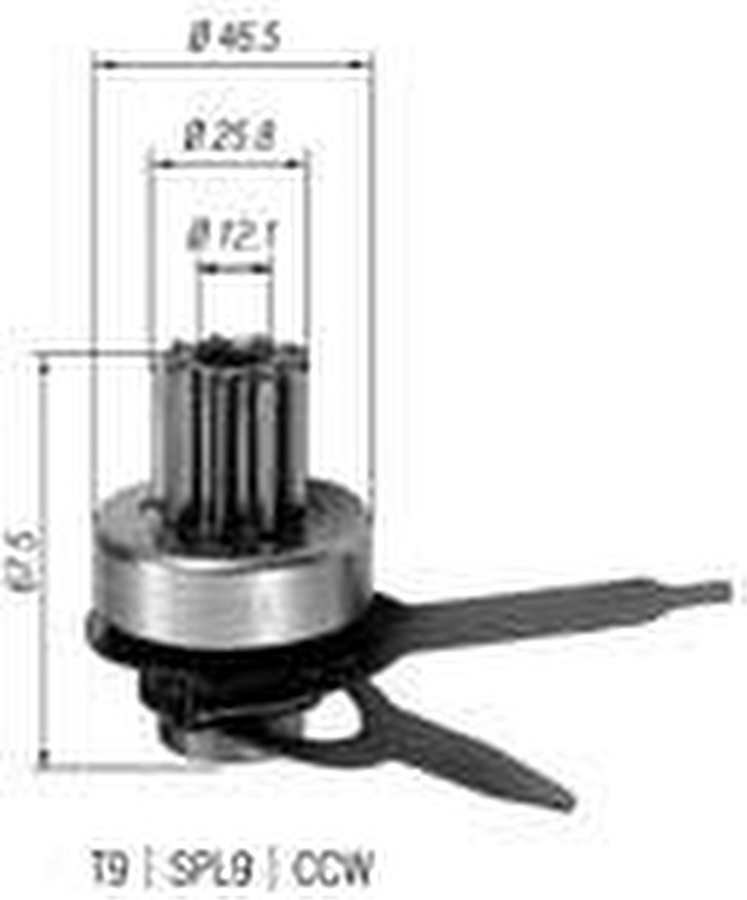 Impulsor de Partida do Motor de Arranque - Zen - 0753 - Unitário