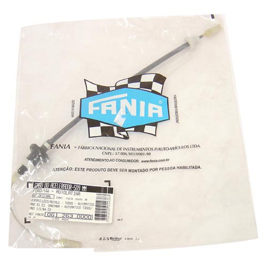 Cabo do Acelerador - Fania - 61-263 - Unitário