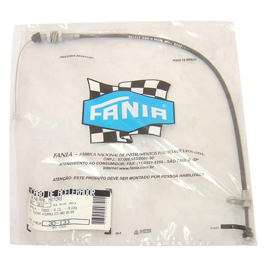 Cabo do Acelerador - Fania - 30-133 - Unitário