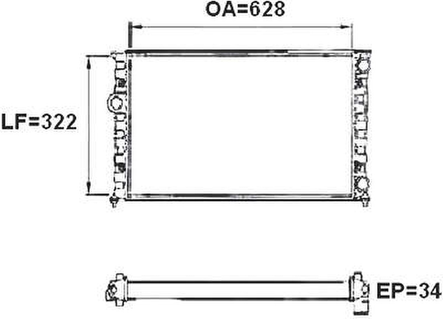 Radiador de Resfriamento - Valeo - 731025R - Unitário