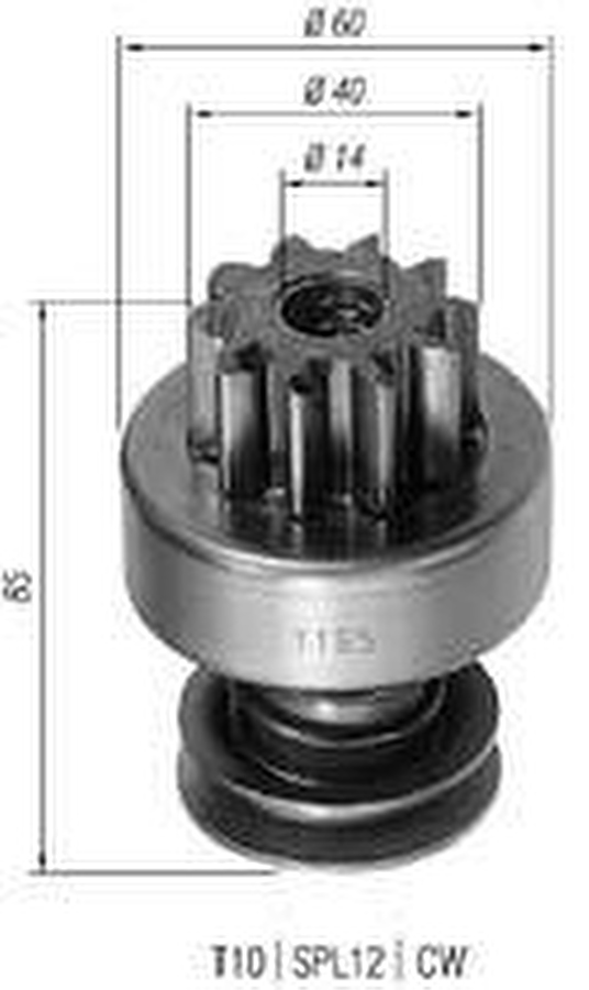 Impulsor de Partida do Motor de Arranque - Zen - 1195 - Unitário