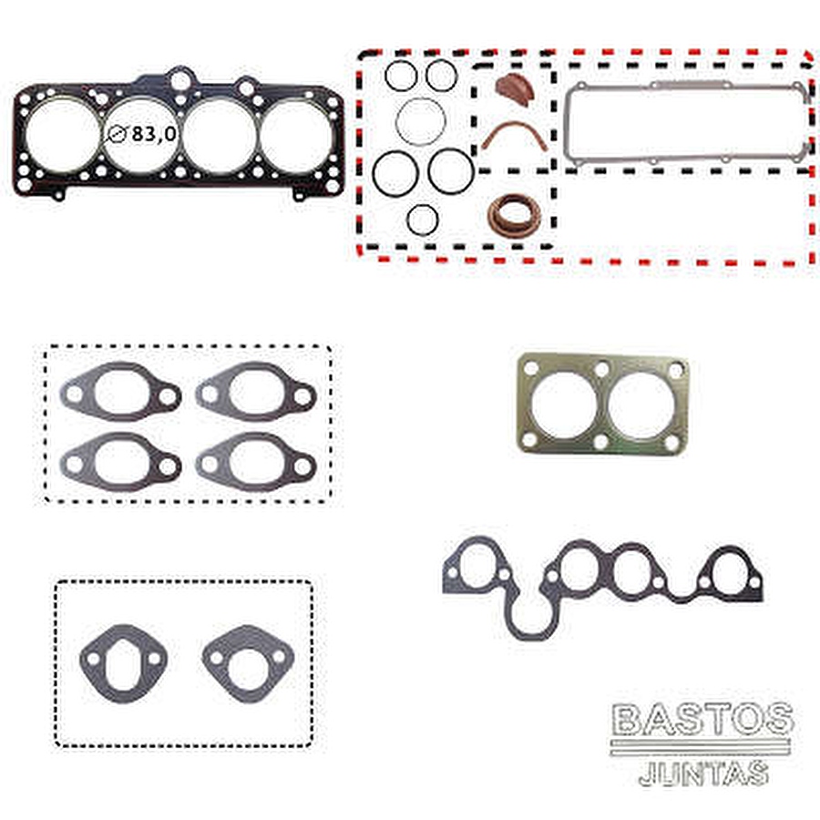 Kit Retifica do Cabecote - Bastos Juntas - 111247MP - Unitário