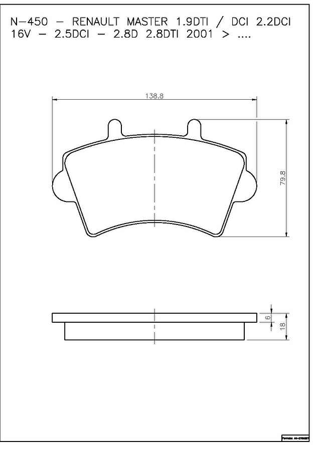 Pastilha de Freio Dianteira - Cobreq - N-450 - Jogo