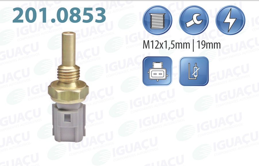 Sensor de Temperatura de Água - Iguaçu - 201.0853 - Unitário